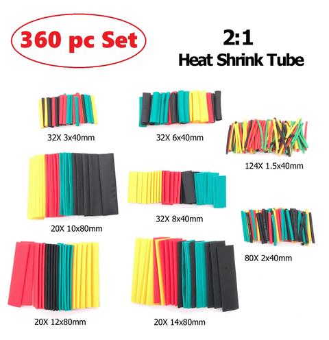 360 PC Heat Shrink Tubing Set