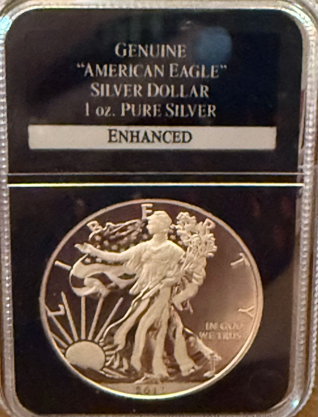 American Silver Eagle 2011 Enhanced Finish - photo 1